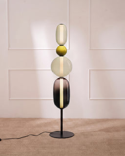 Candied glazen vloerlamp