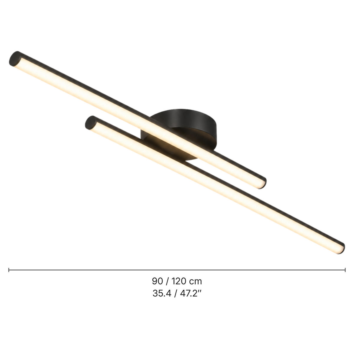 Loftslampe til gangen, dæmpbar med fjernbetjening