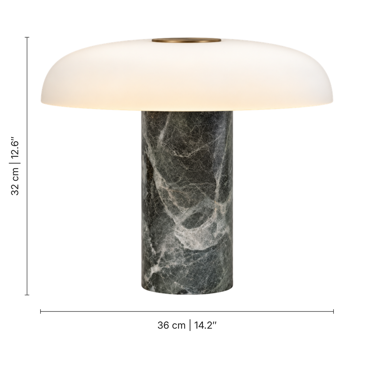 Pelar Marble Glass Table Lamp