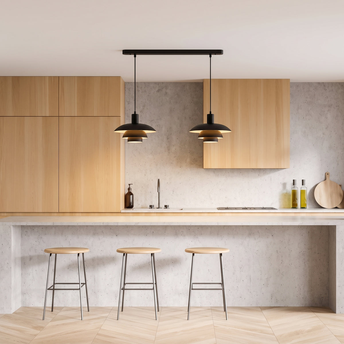 2-Head Irda's Danish Pendant Light