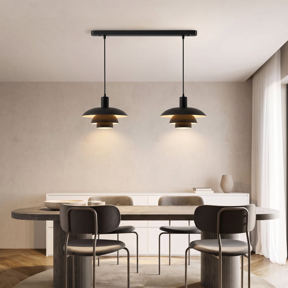 2-Head Irda's Danish Pendant Light