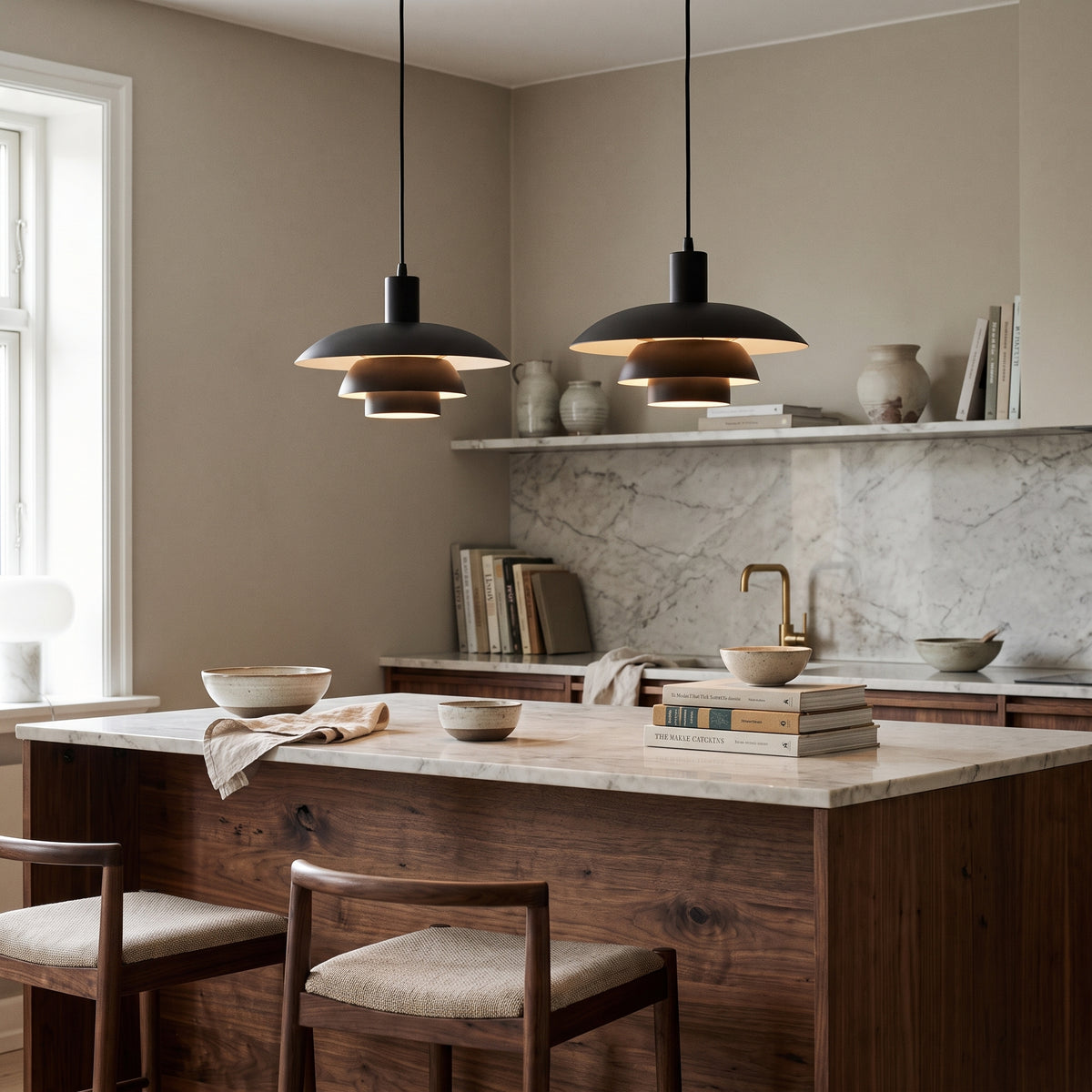 2-Head Irda's Danish Pendant Light