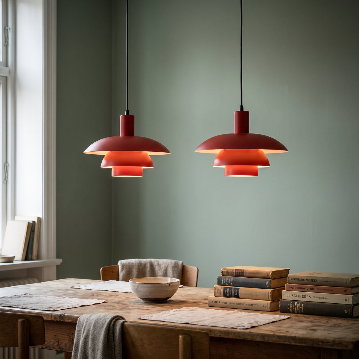 2-Head Irda's Danish Pendant Light