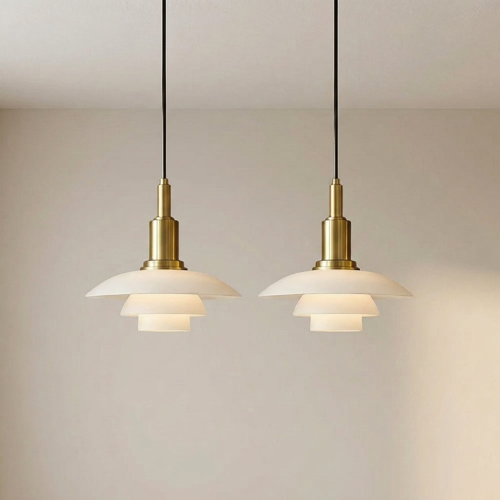 Suspension design danoise à 2/3 têtes
