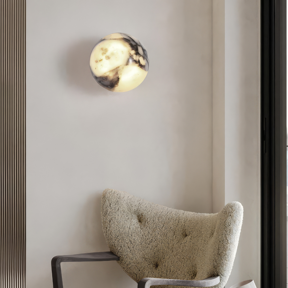 Solid Marble Wall Sconce