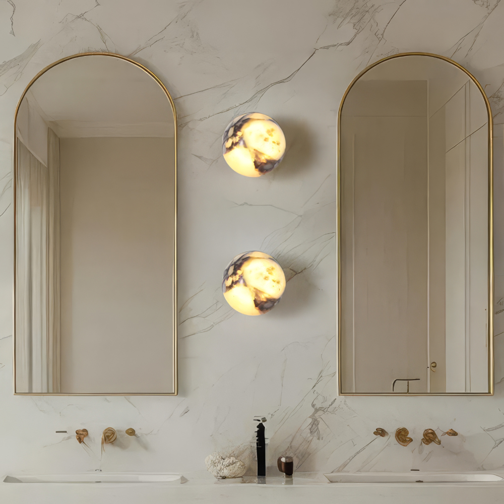 Solid Marble Wall Sconce