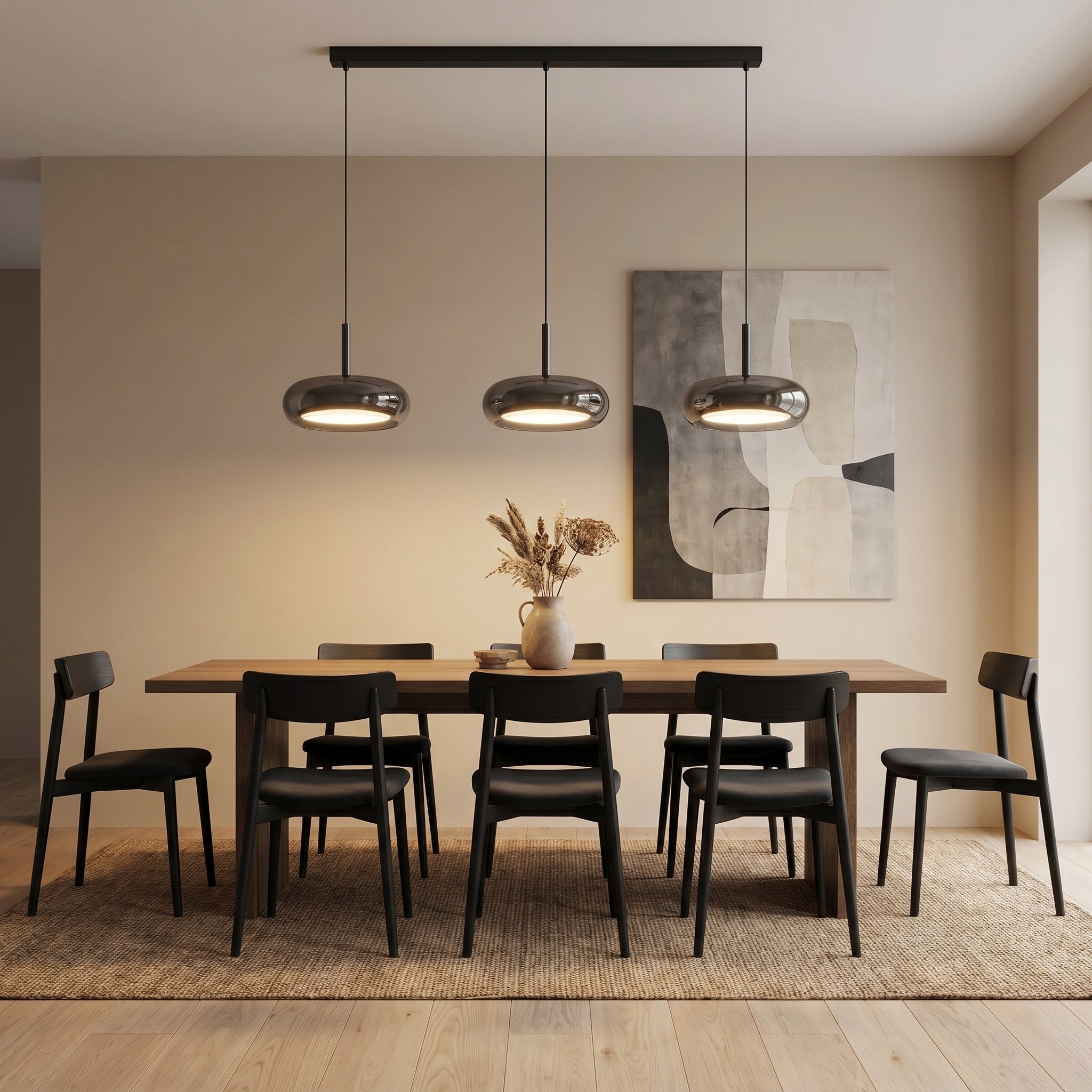 Suspension de cuisine à 3 lampes