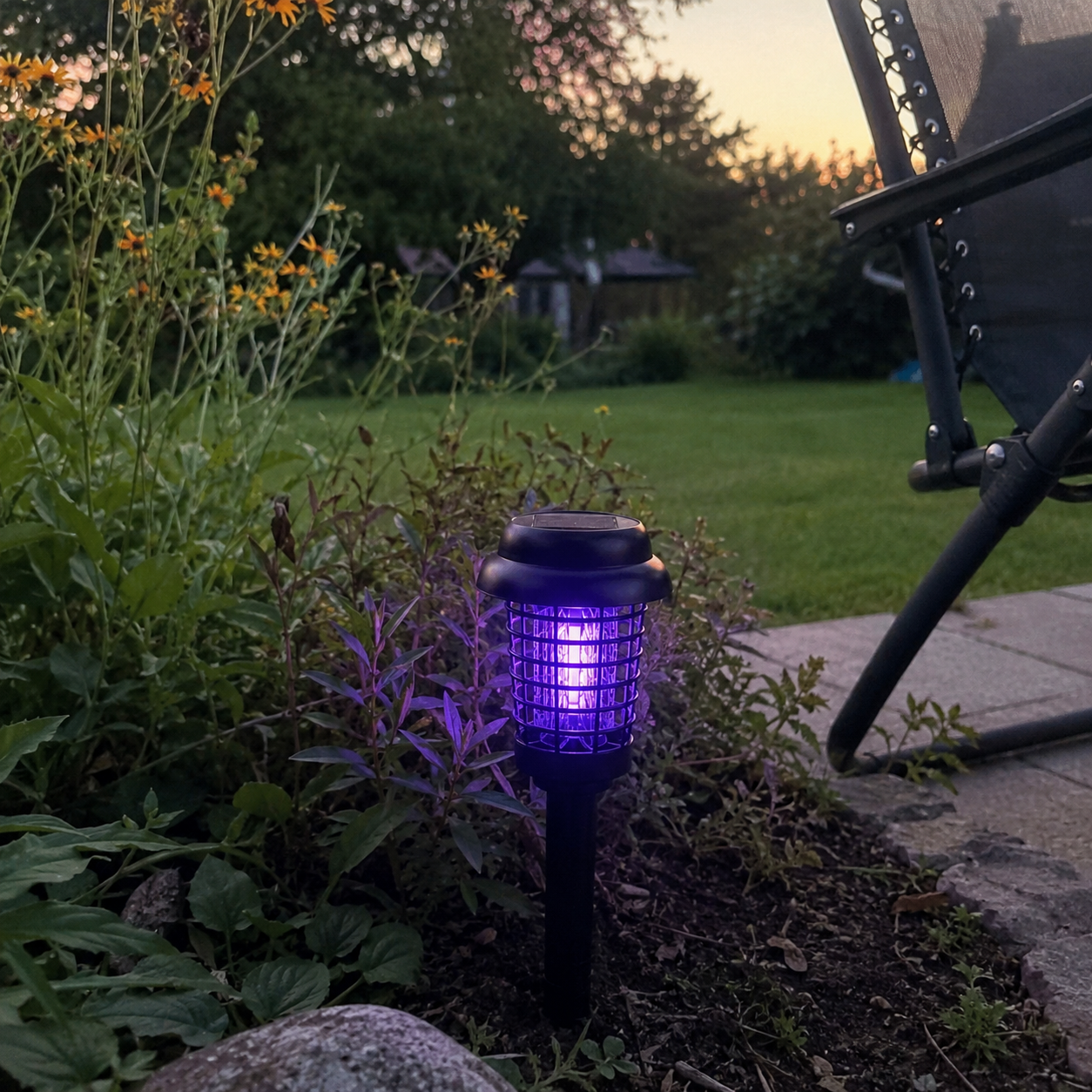 Solar Powered Anti Mosquito Lamp