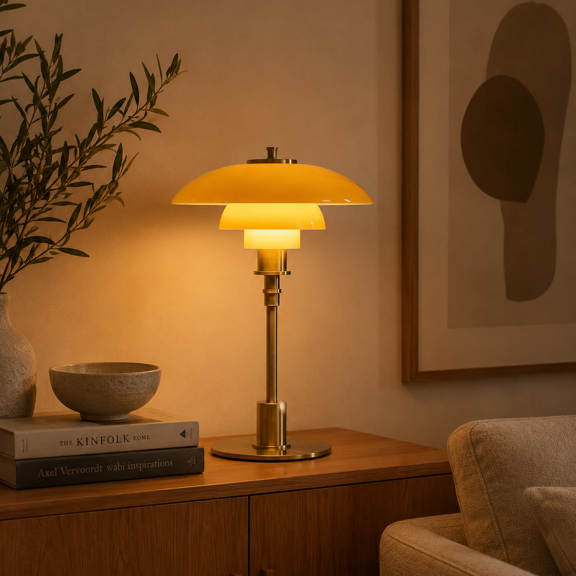 Lampe de table de style danois
