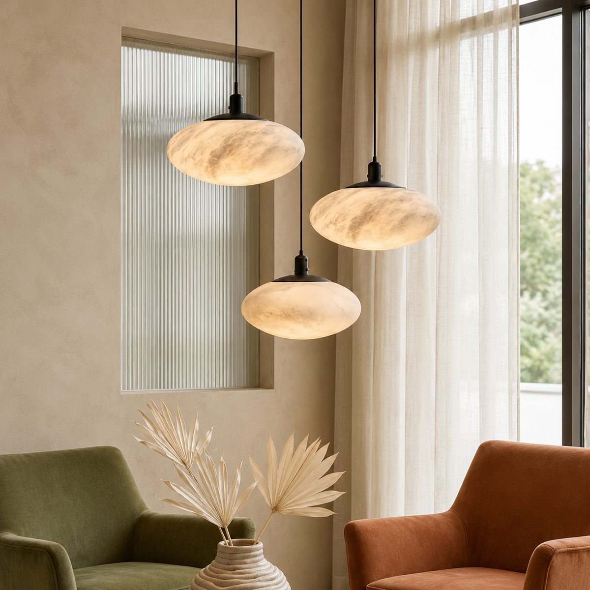 Suspension en marbre Nethey