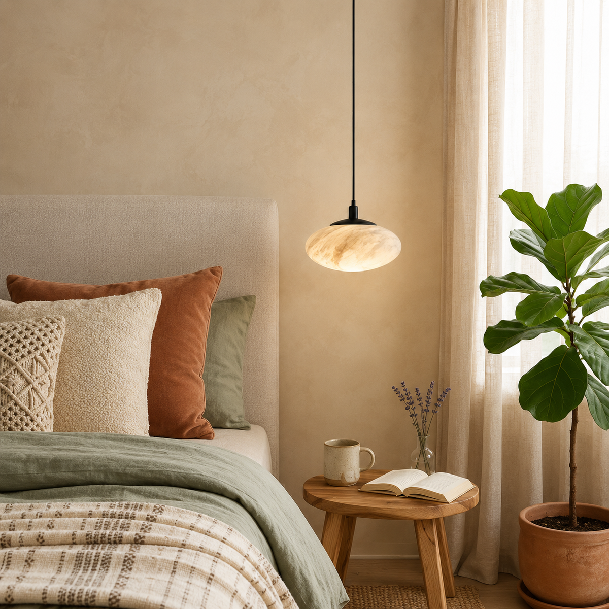 Suspension en marbre Nethey
