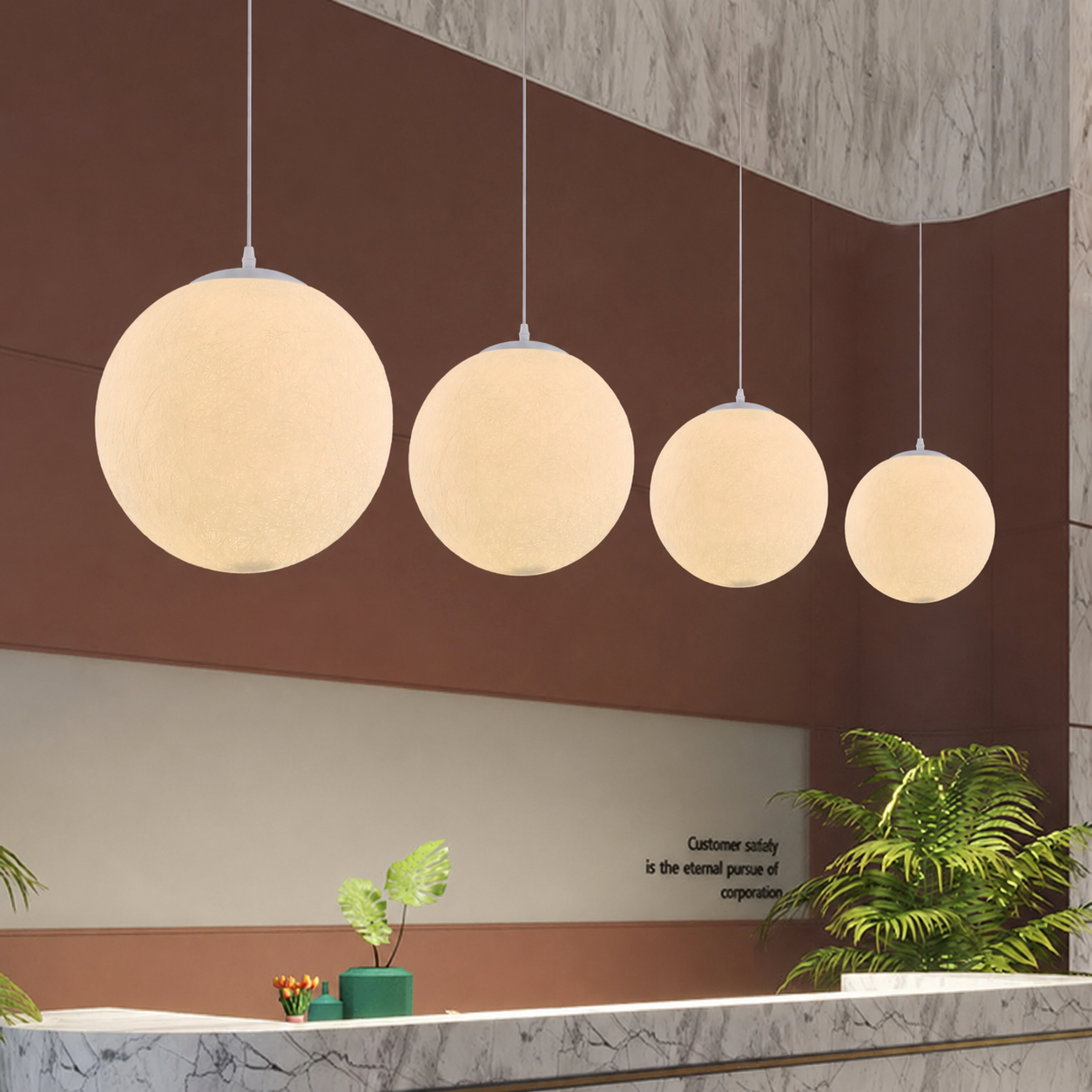 Moon Pattern Pendant Light