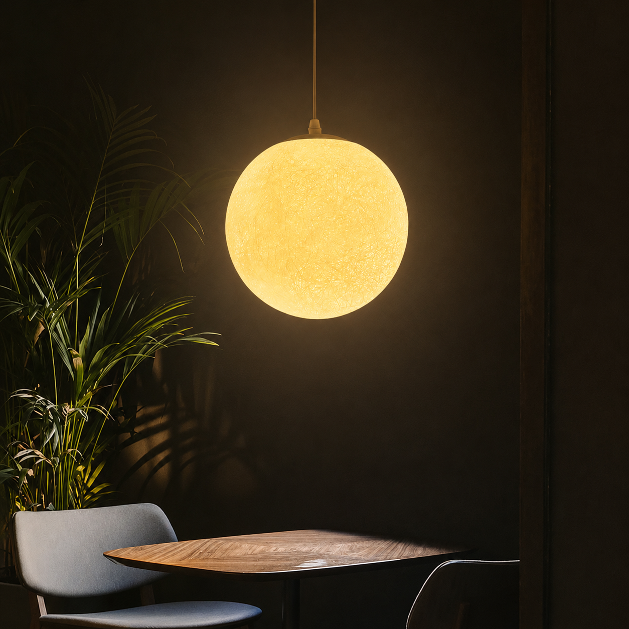 Moon Pattern Pendant Light