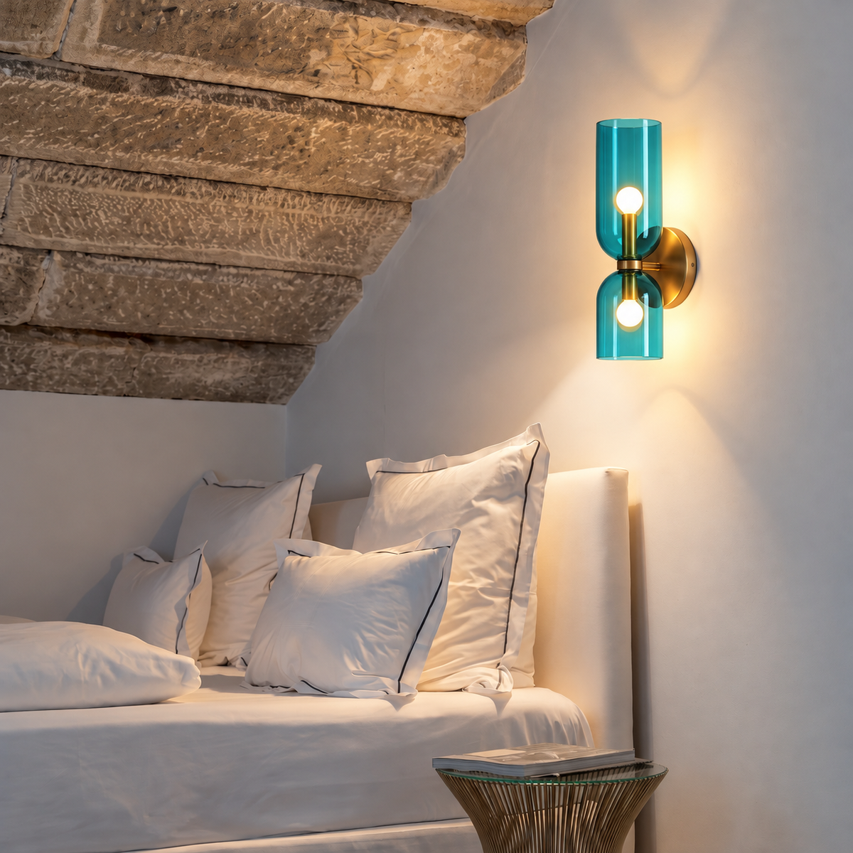 Glass Up And Down Wall Light