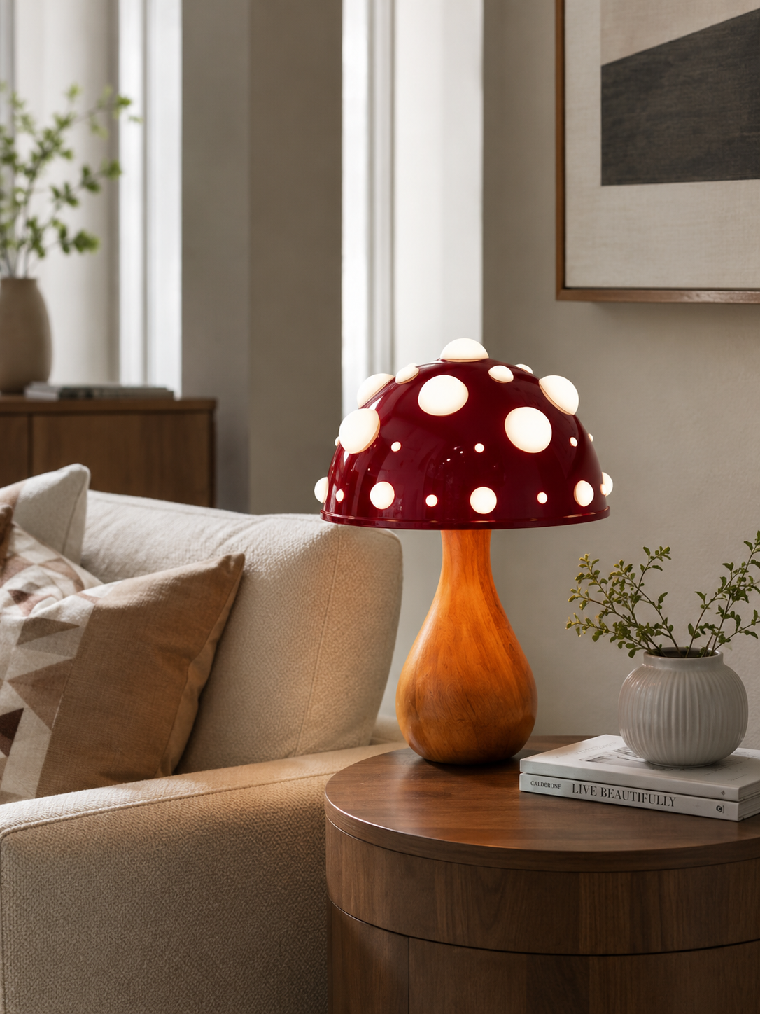 Designer Mushroom Table Lamp