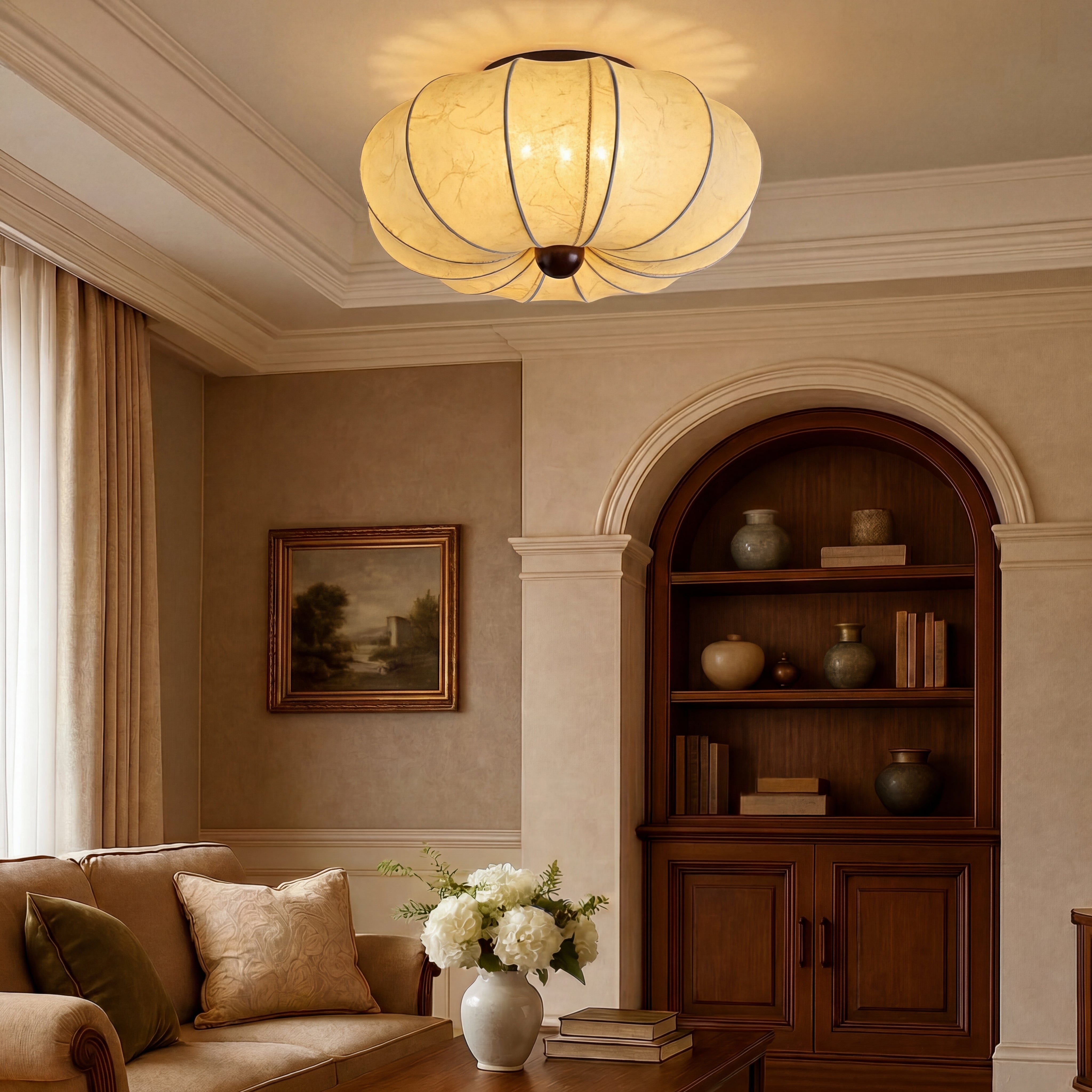 Medieval Silk Ceiling Light