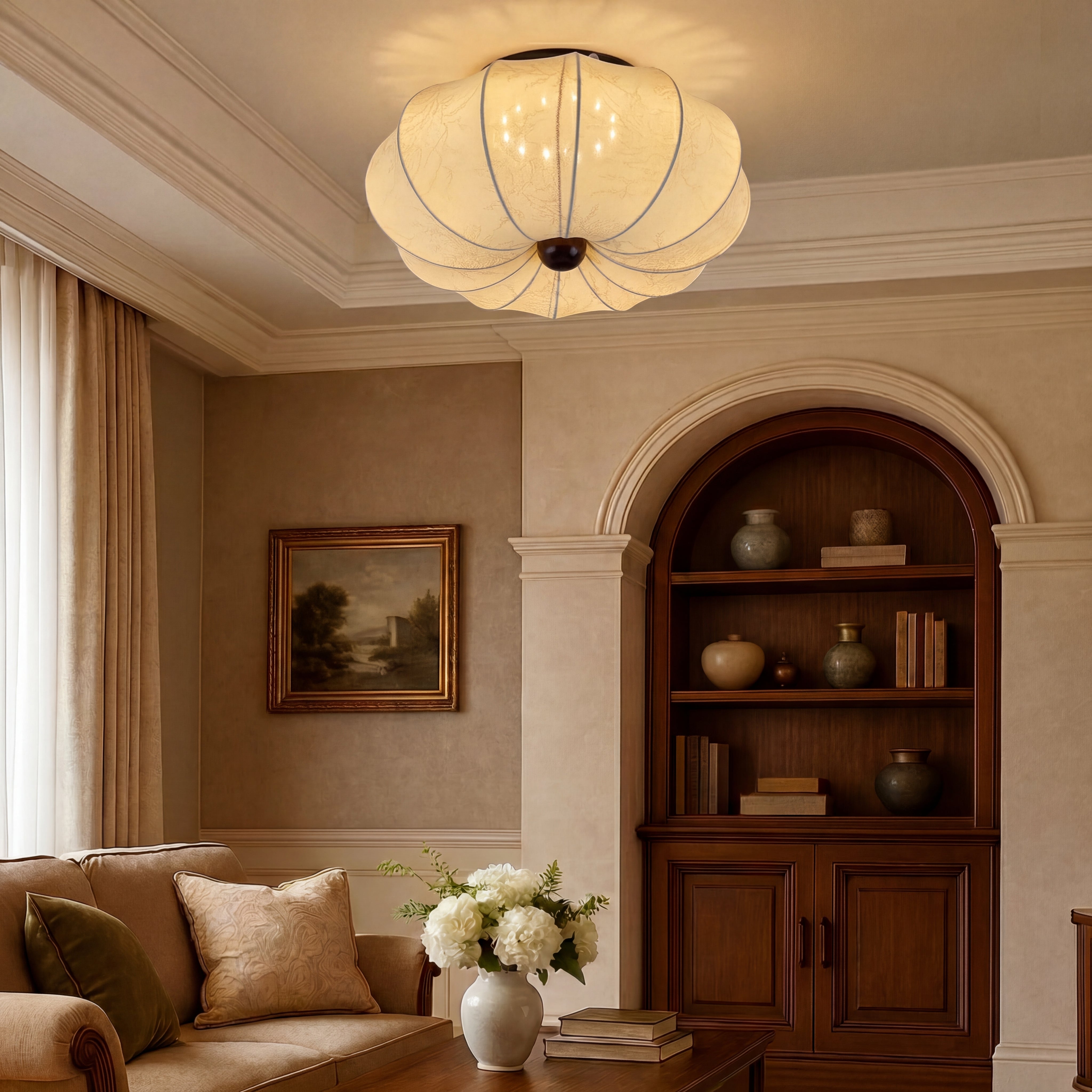 Medieval Silk Ceiling Light
