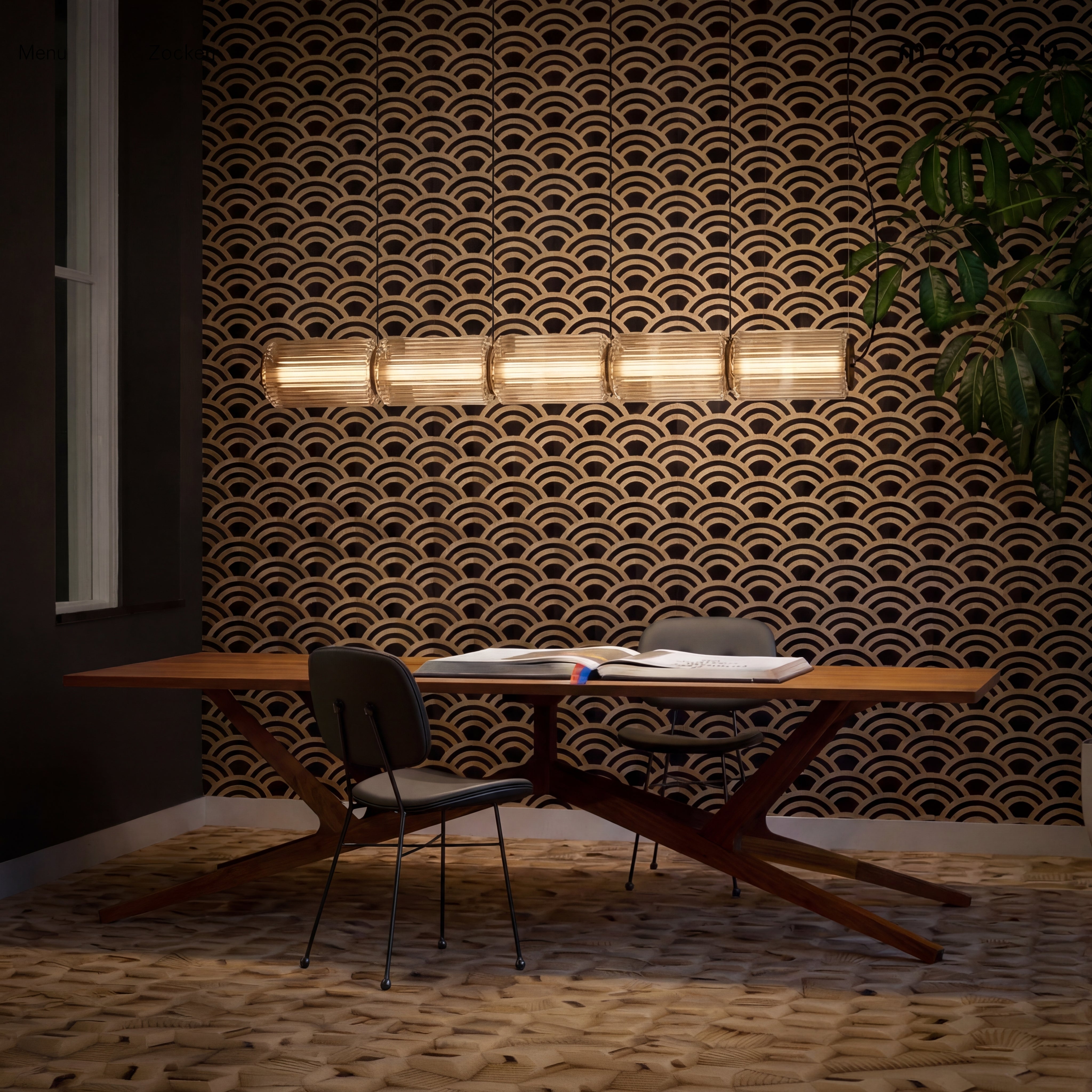 Cylinder Glass Pendant Lamp