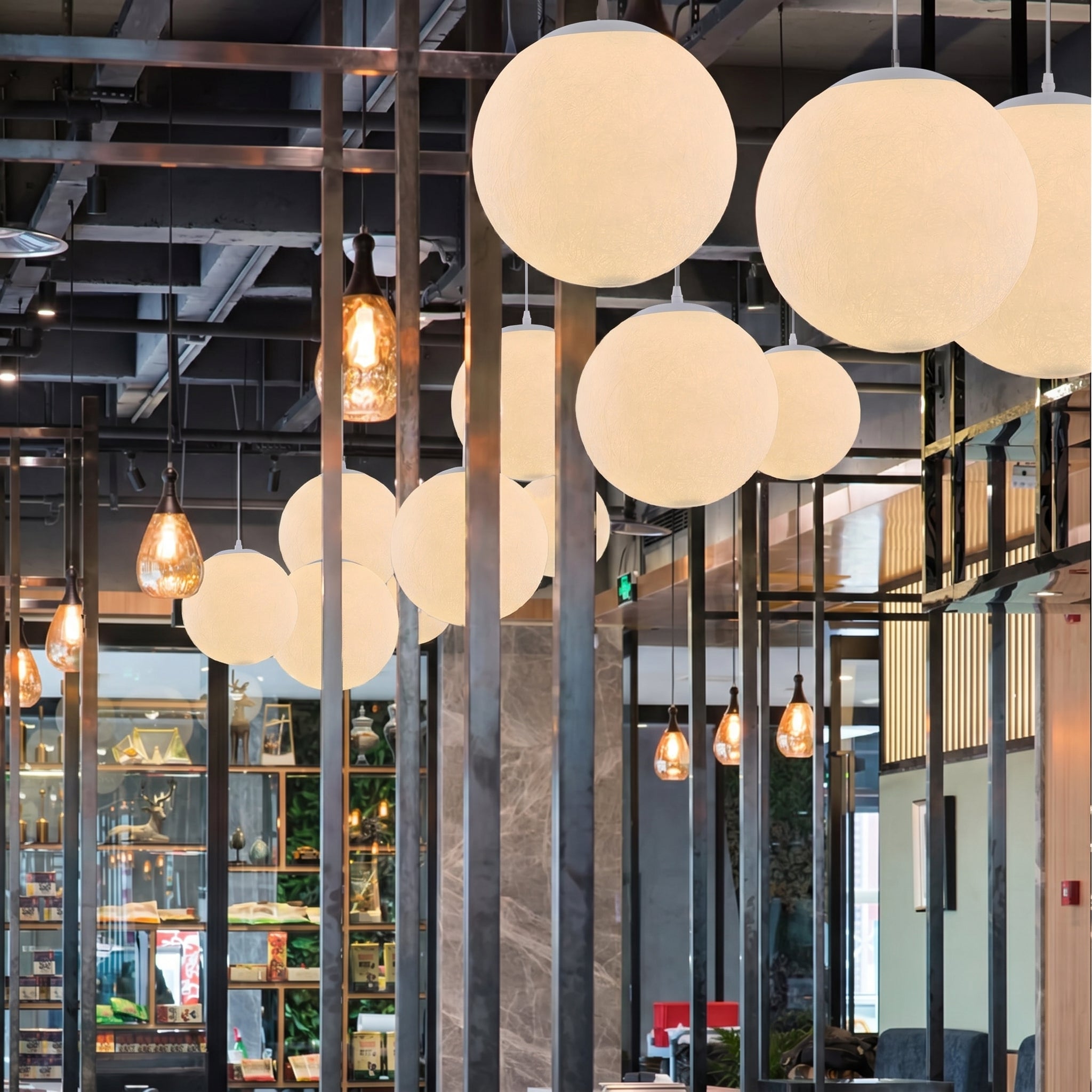 Moon Pattern Pendant Light