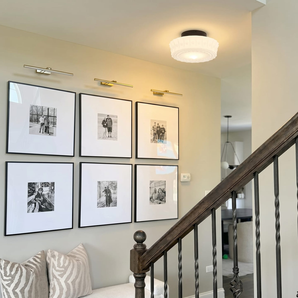 Havela showroom with ceiling lights styled in real room settings