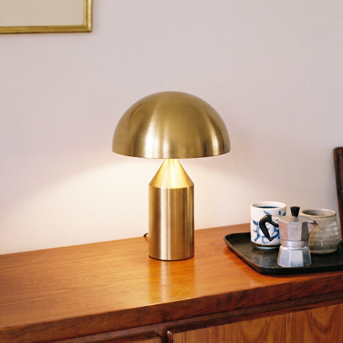 Metal Mushroom Table Lamp