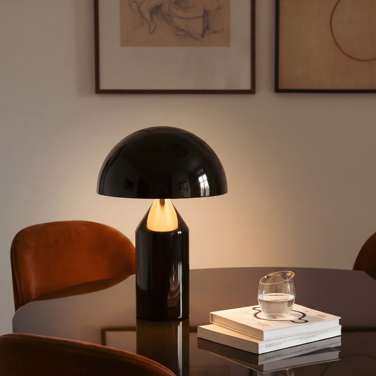 Metal Mushroom Table Lamp