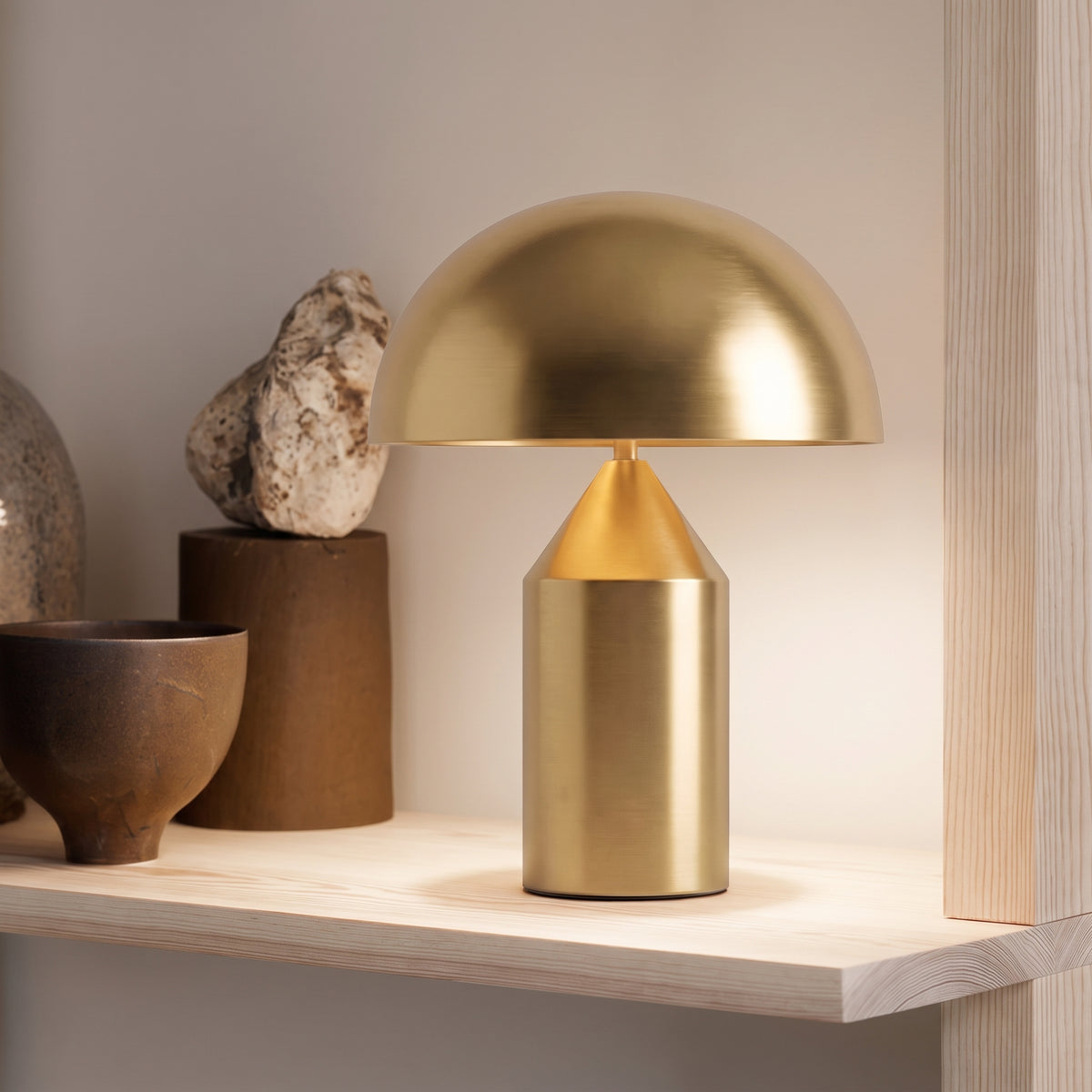 Metal Mushroom Table Lamp