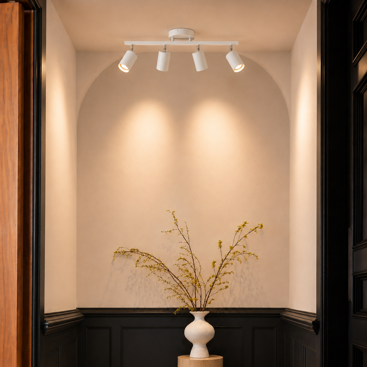 Plafonnier moderne à 4 ampoules