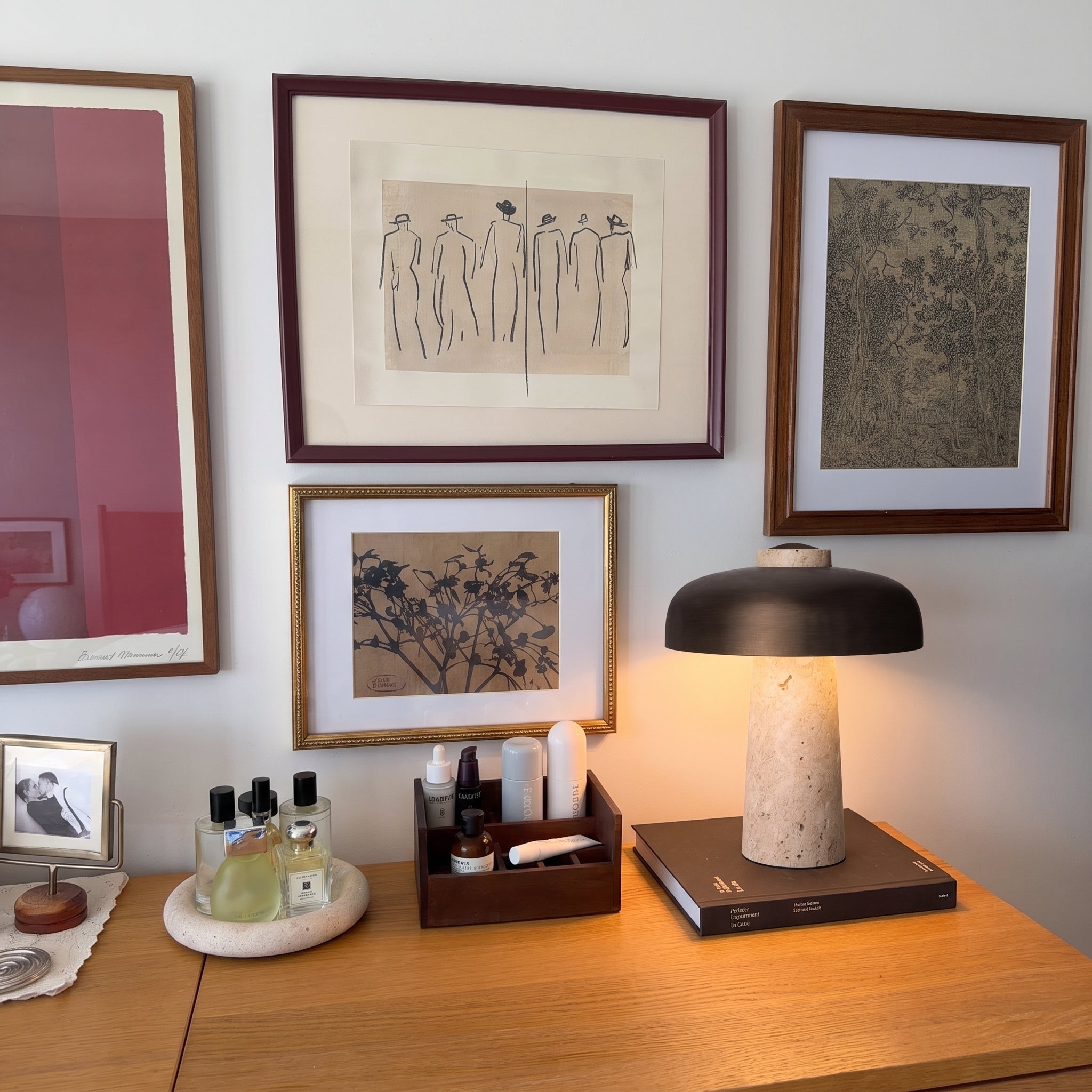 Travertine Designer Table Lamp