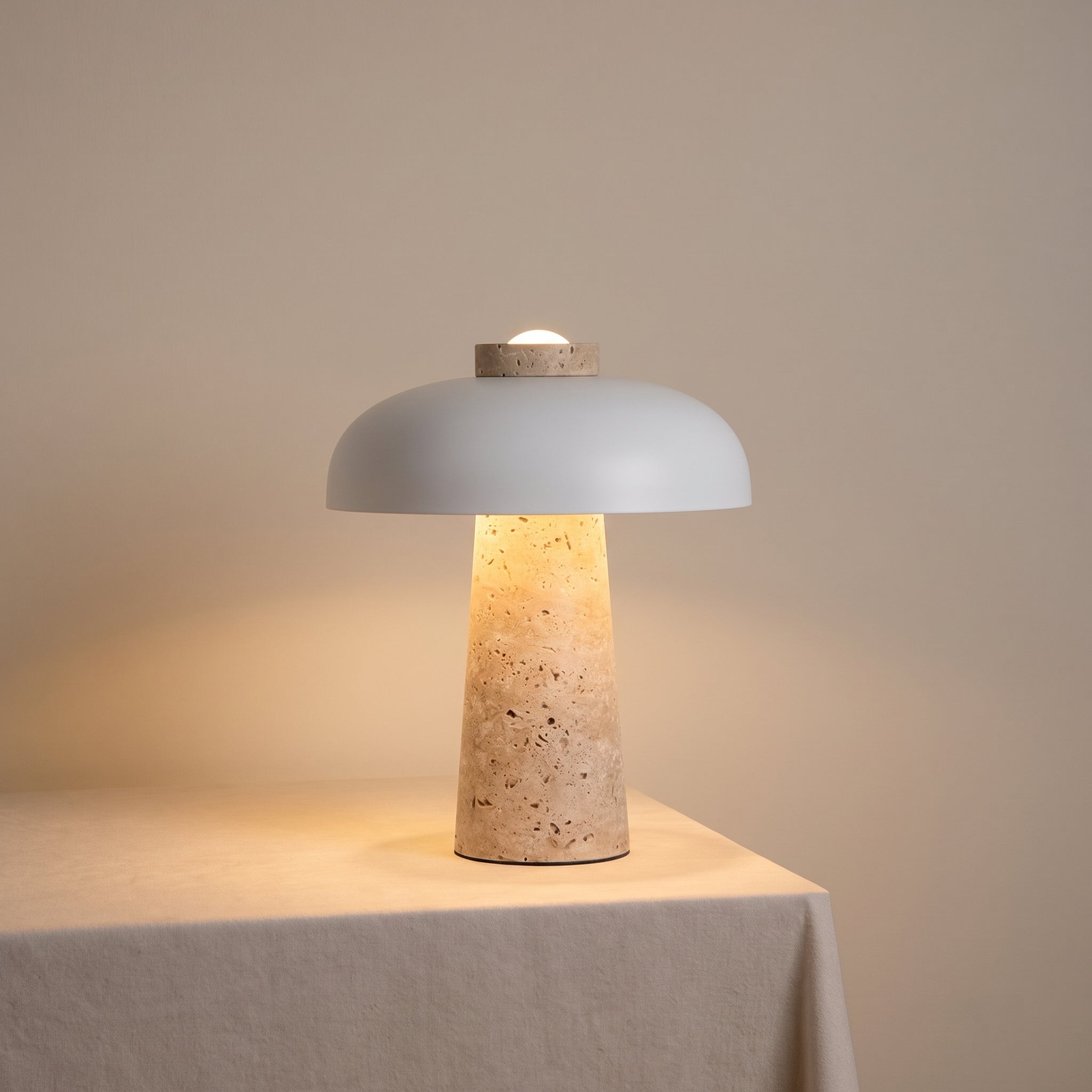 Travertine Designer Table Lamp