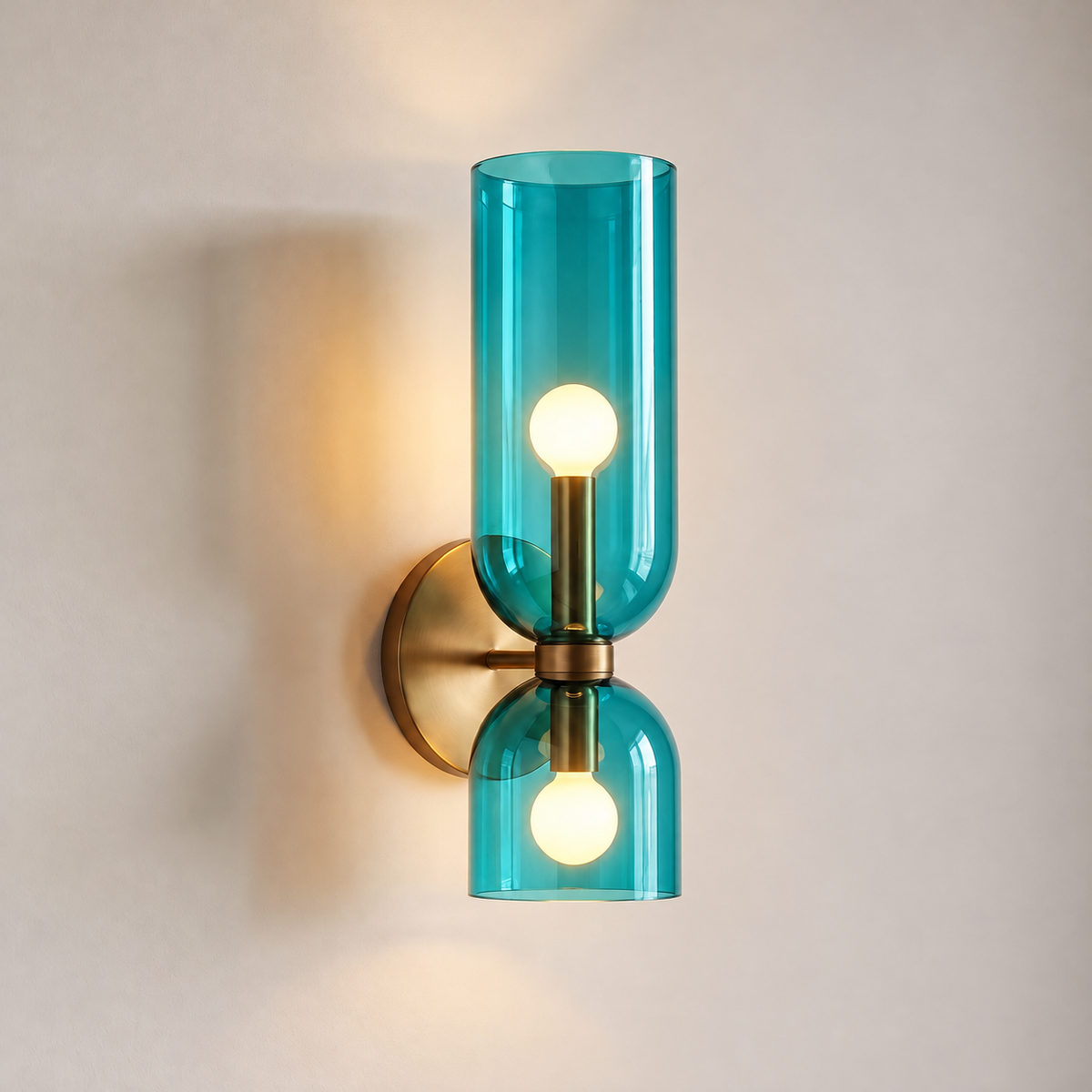 Glass Up And Down Wall Light