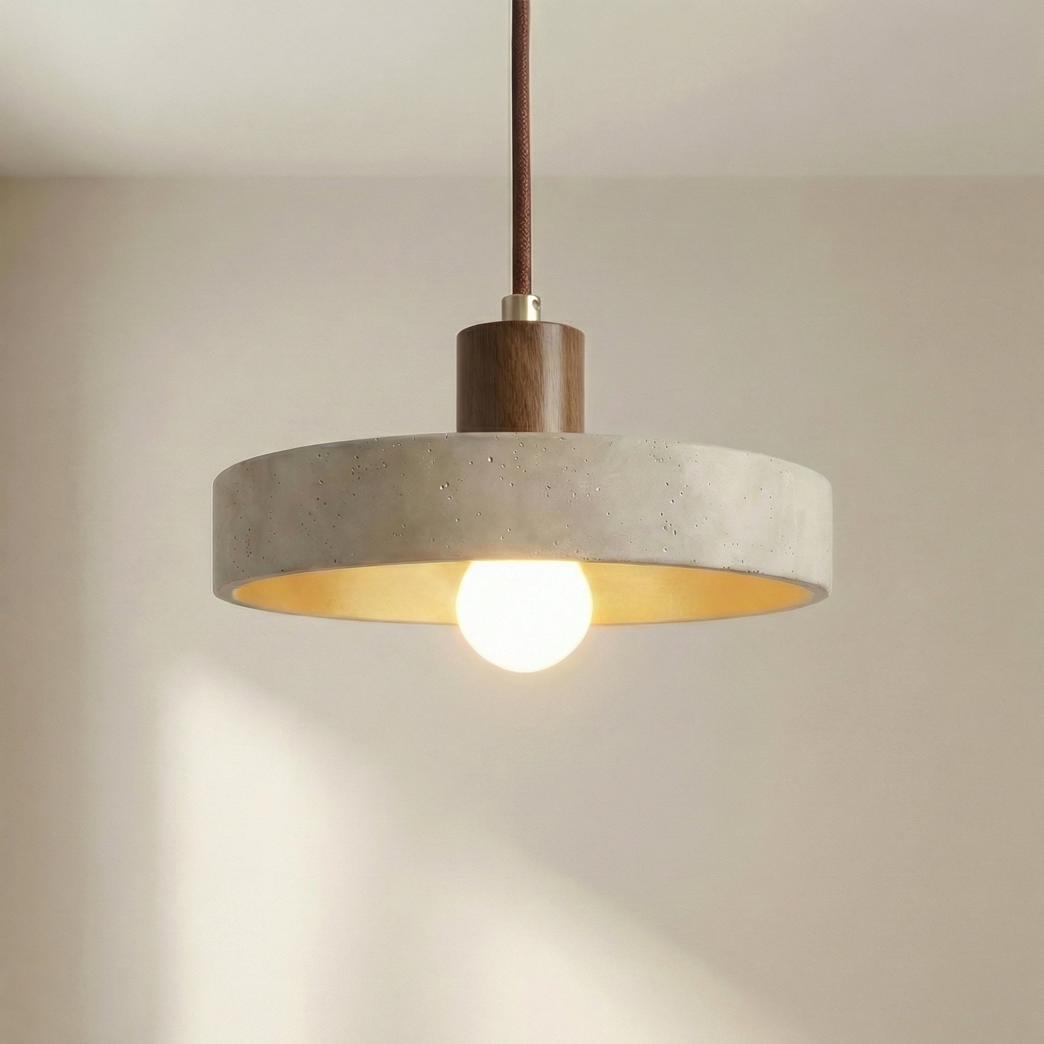 Travertine Bauhaus Pendant Light