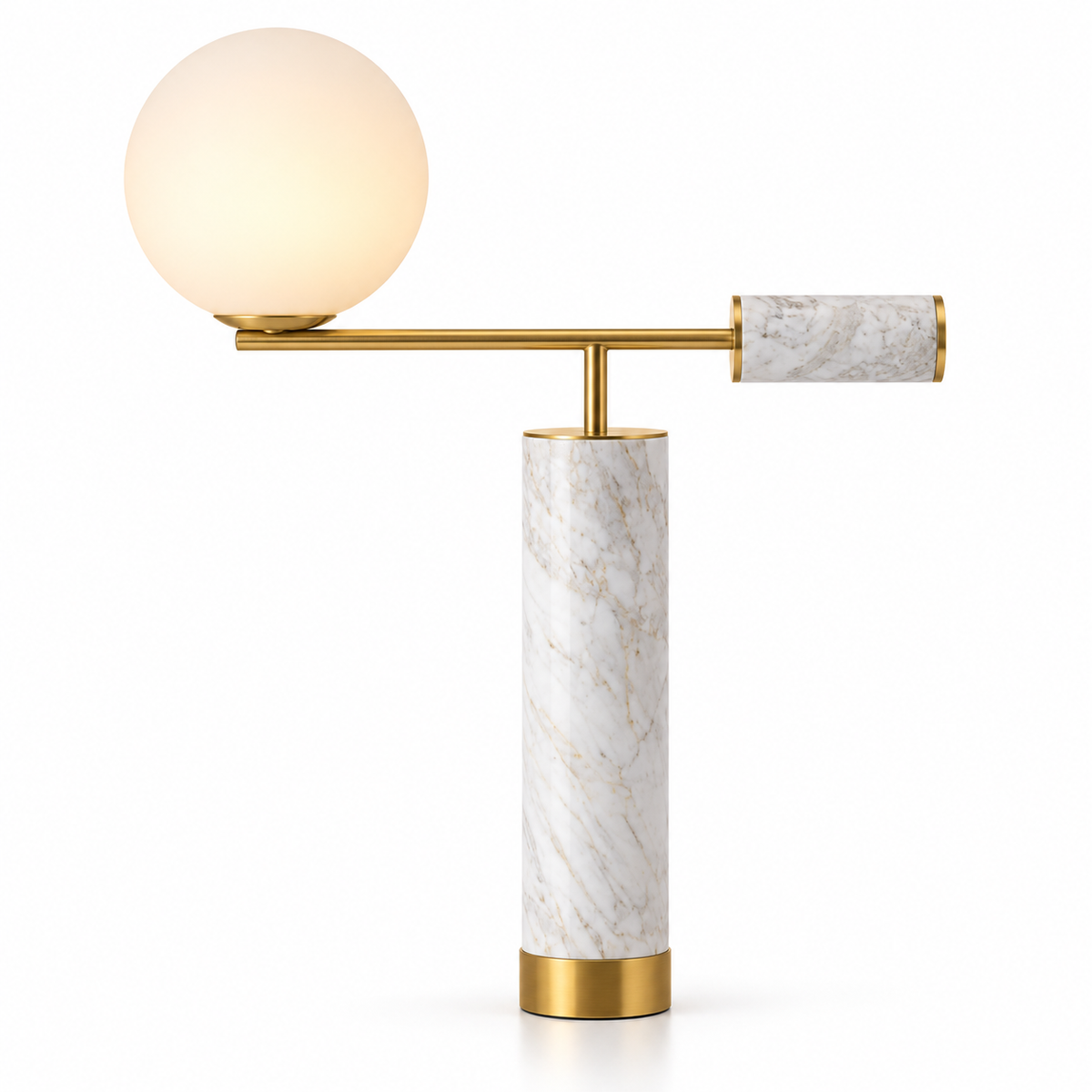 Lampe à poser artistique Aether en marbre