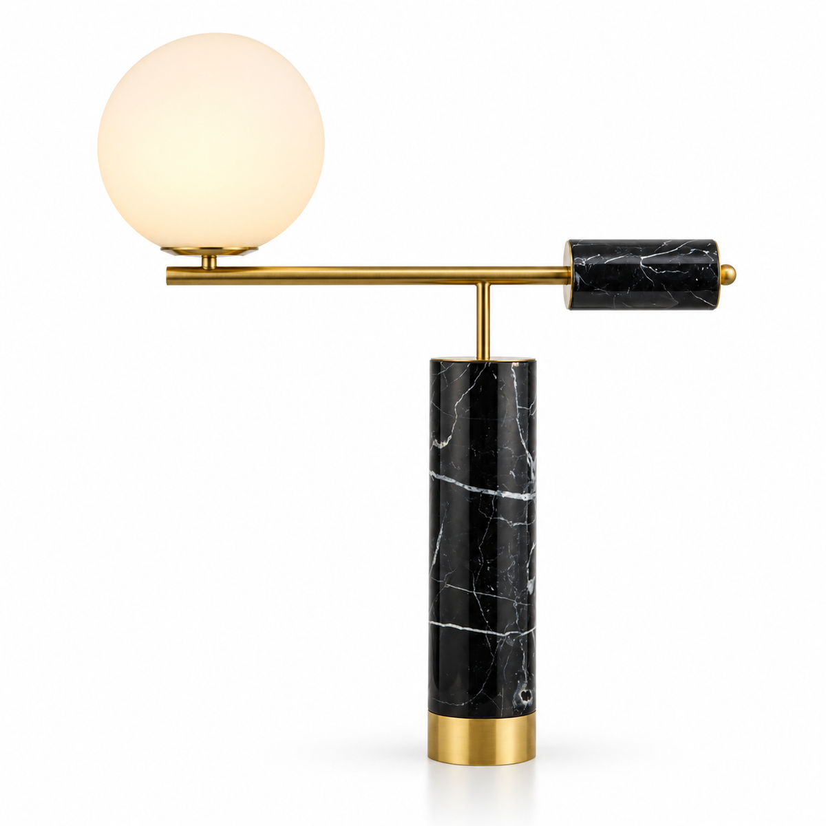 Lampe à poser artistique Aether en marbre