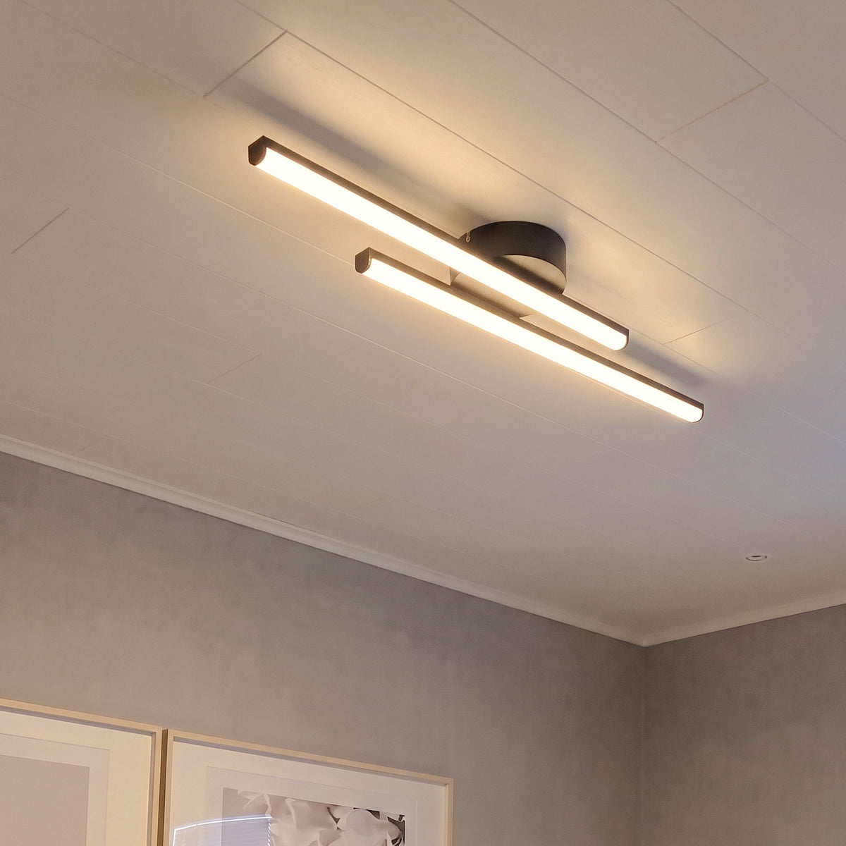 Plafonnier de couloir avec variateur à télécommande