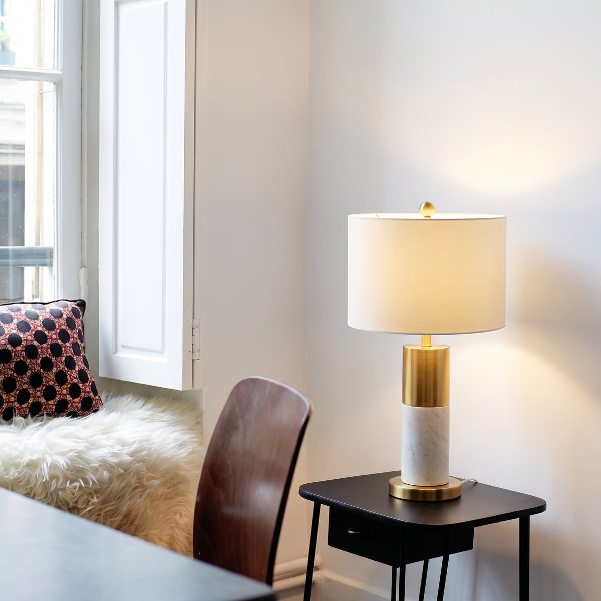 Aurelia marmeren tafellamp in goud