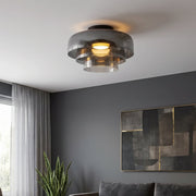 Taklampa Nordic Bauhaus i skiktat glas