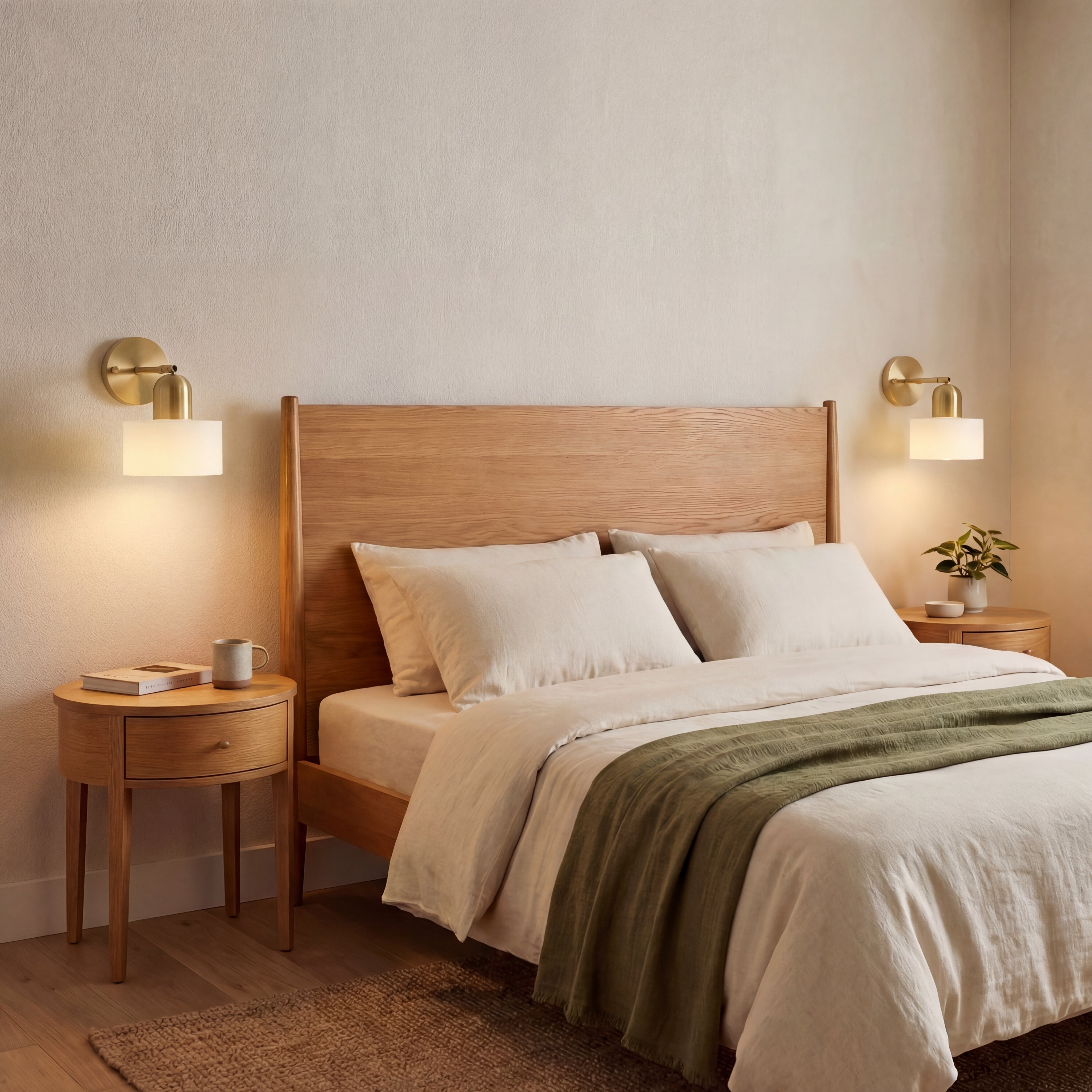 Vägglampa i färgat Bauhaus-glas