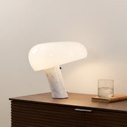 Lampe à poser Cupola en marbre blanc
