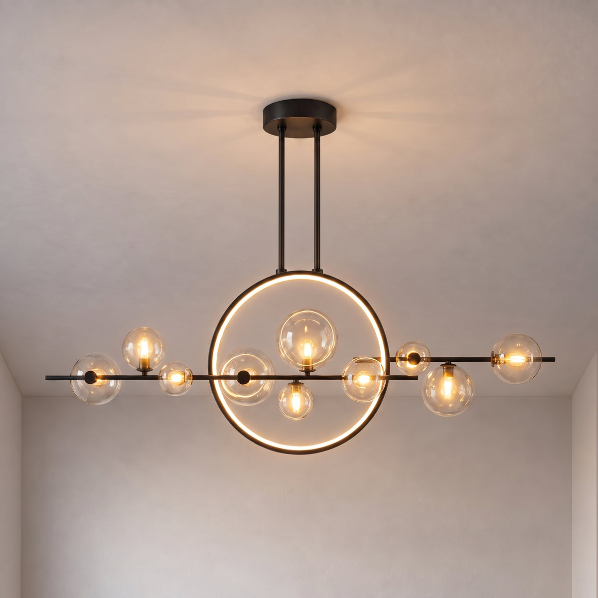 Suspension en verre Estola pour table de cuisine