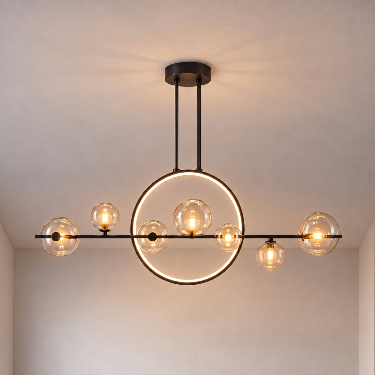 Suspension en verre Estola pour table de cuisine