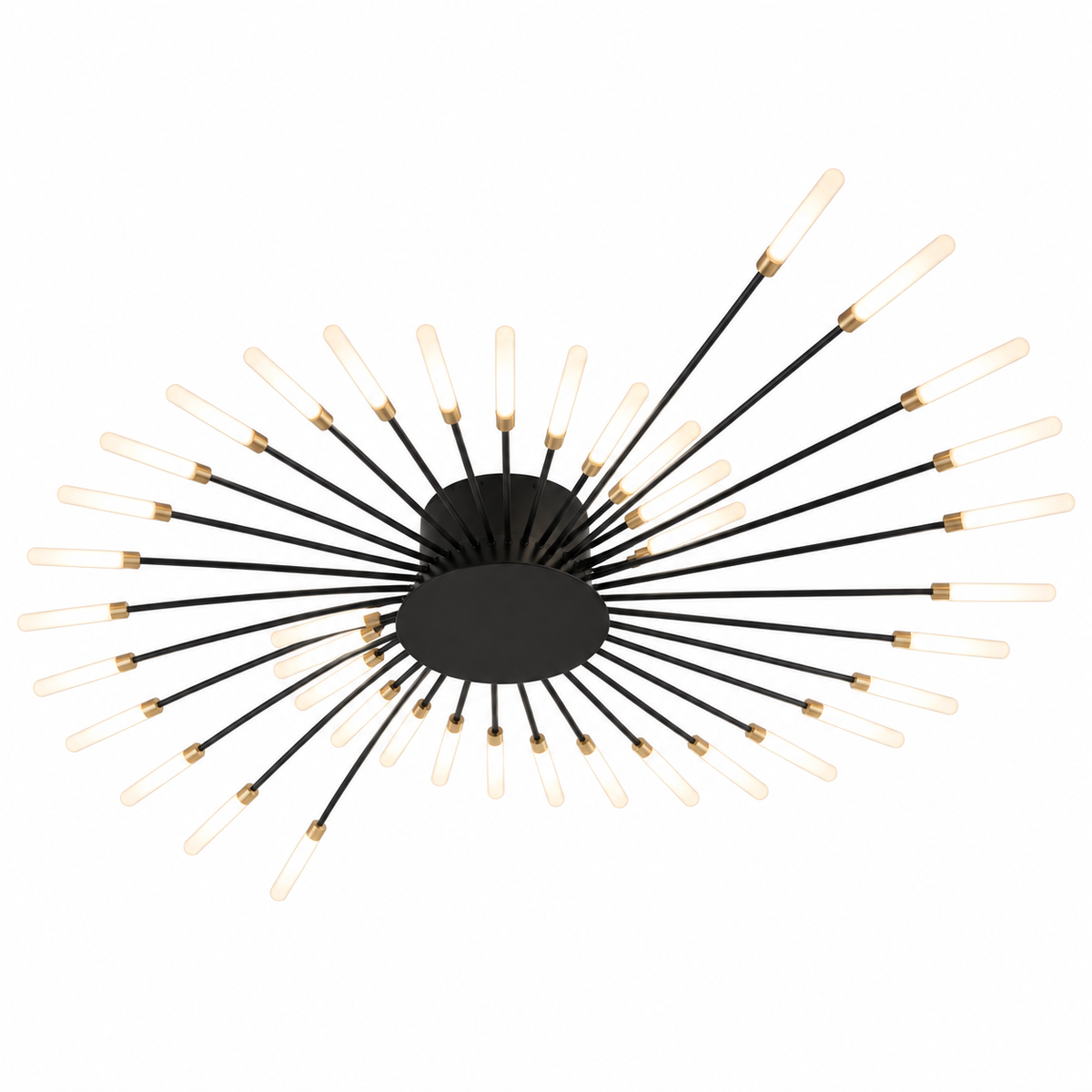 Plafonnier en forme de feu d'artifice avec variateur à télécommande