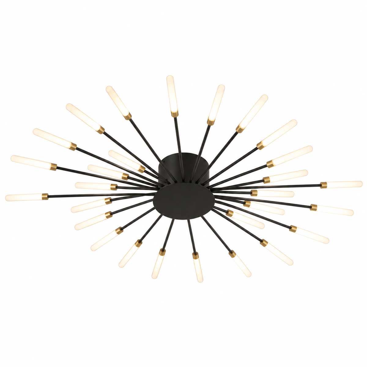 Plafonnier en forme de feu d'artifice avec variateur à télécommande