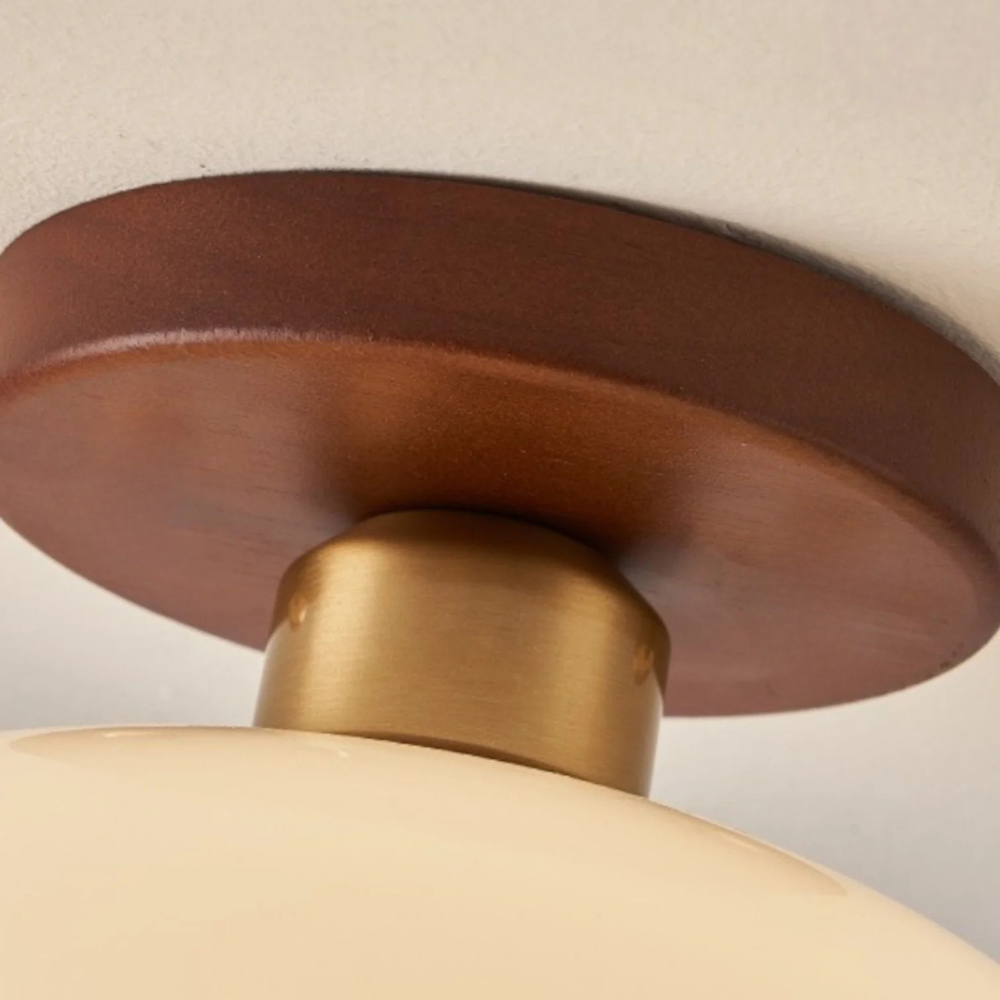 Fransk Bauhaus-loftslampe i cremefarve