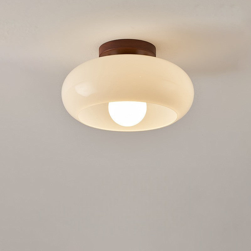 Fransk Bauhaus-loftslampe i cremefarve