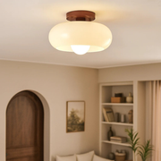 Fransk Bauhaus-loftslampe i cremefarve