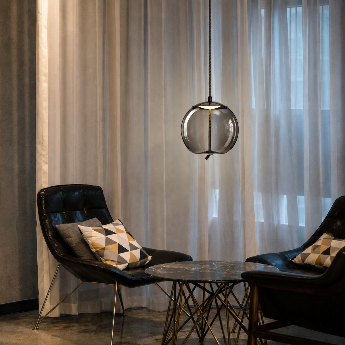 Haffa Glass Pendant Light