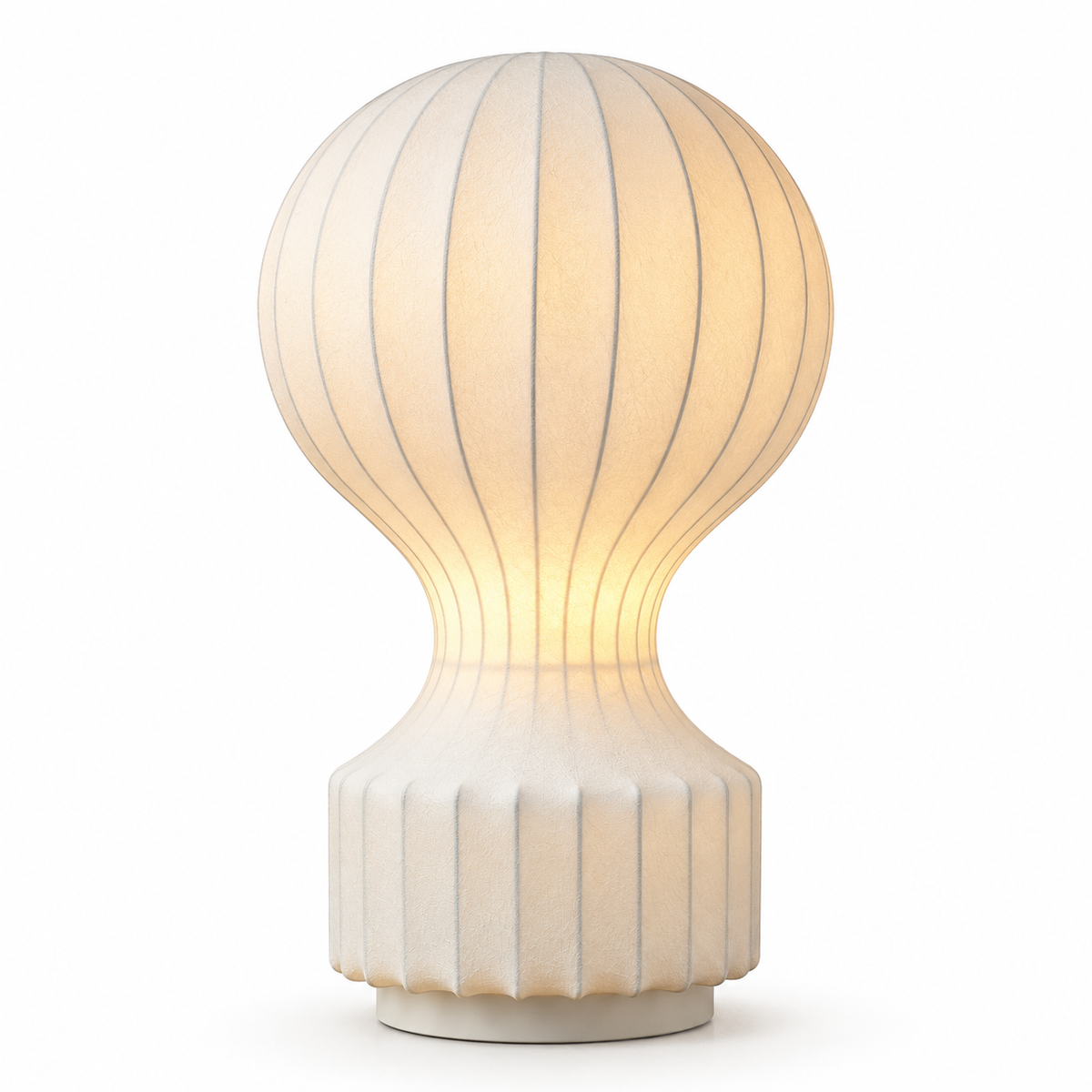 Lampada da tavolo in seta fatta a mano