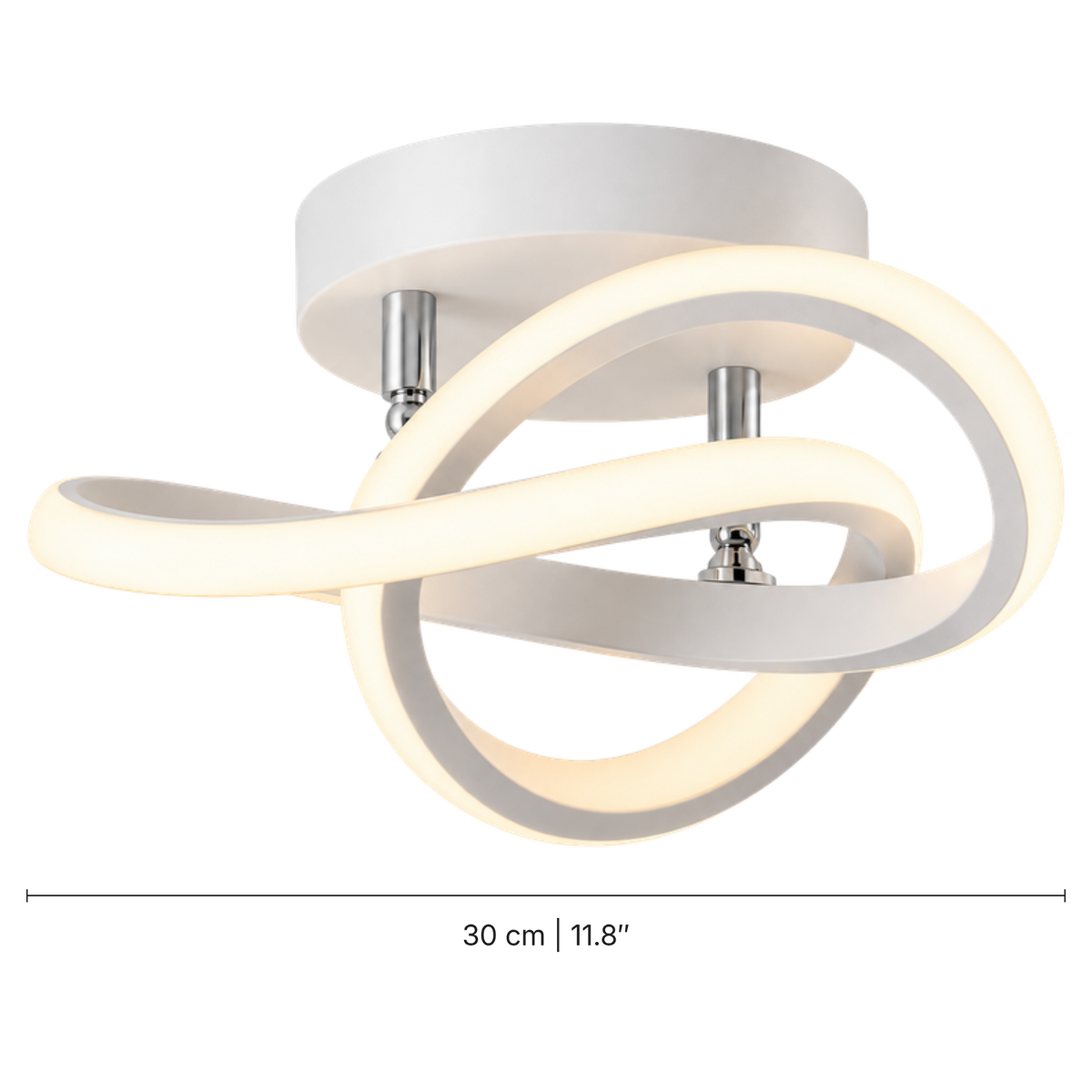 Plafonnier Harure blanc avec variateur à télécommande