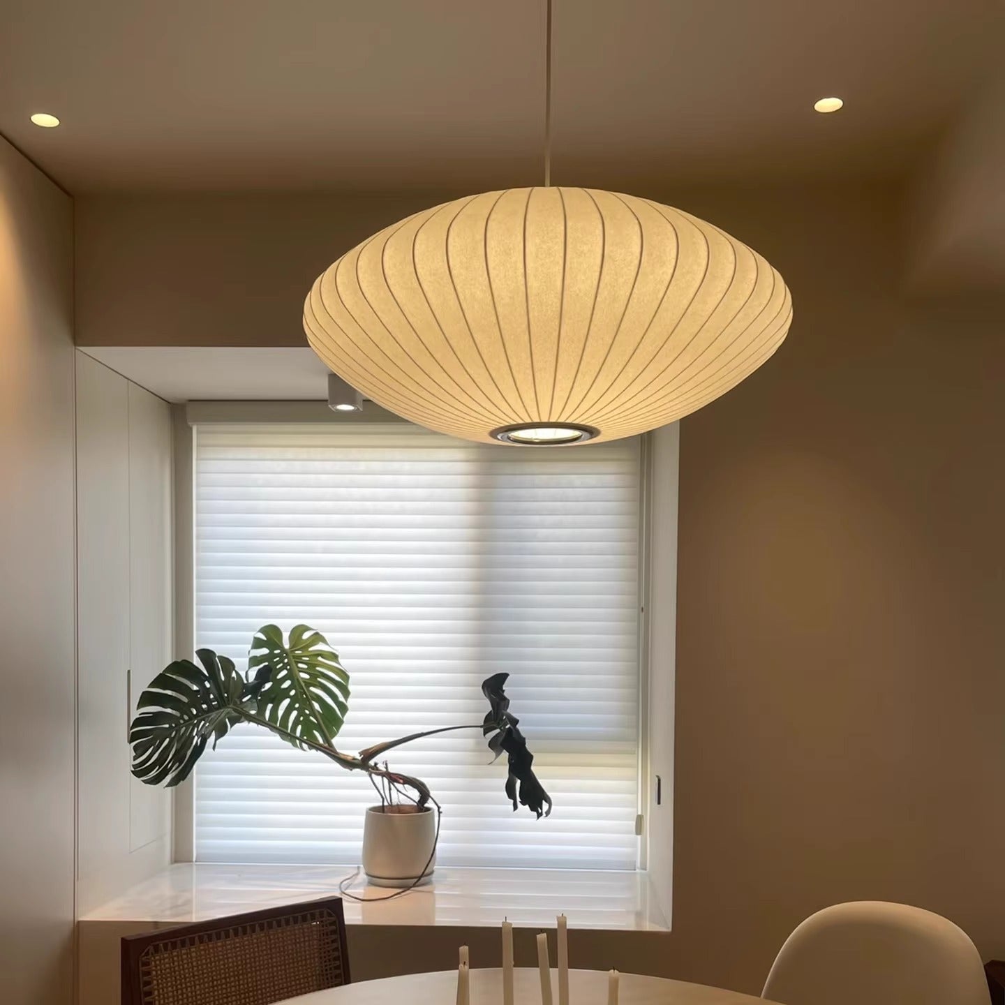 Italiaanse hanglamp van zijde